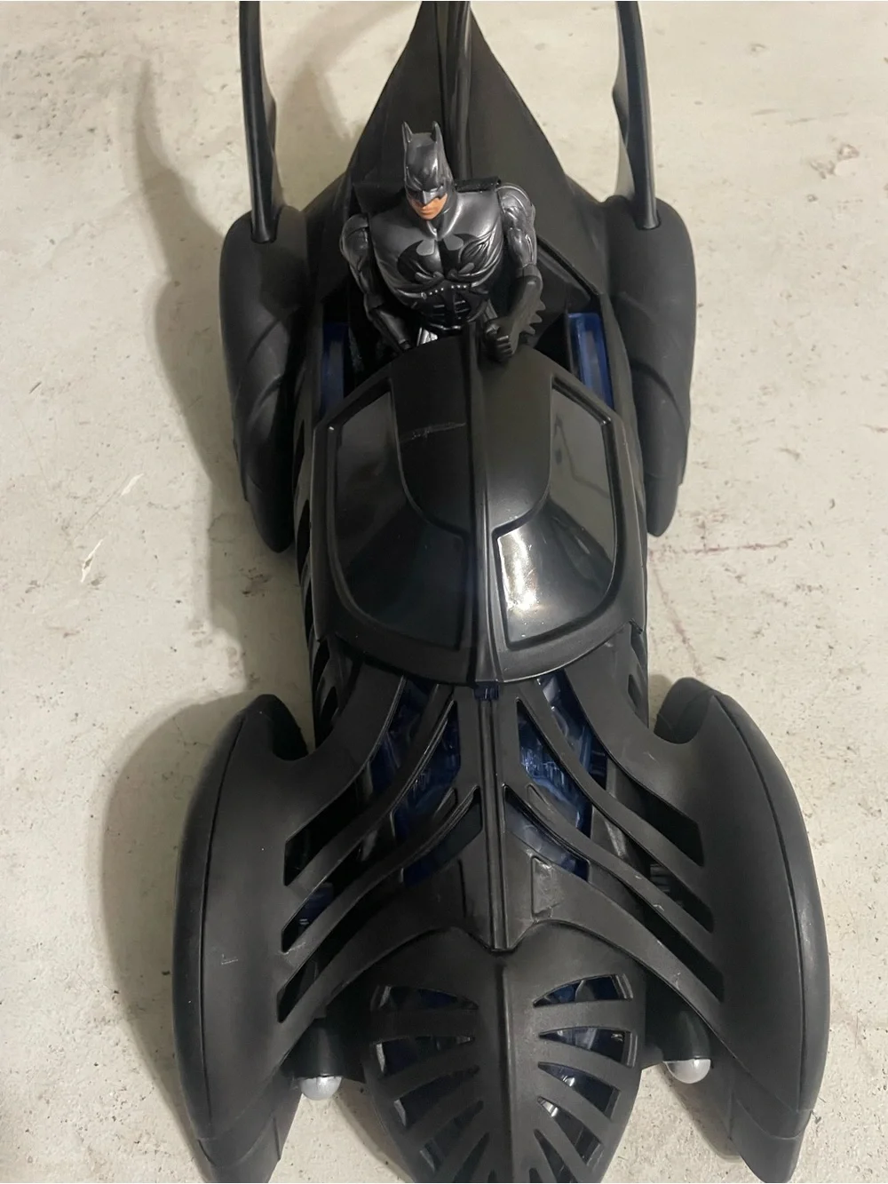 Batman Batmobile & Figure Boxed Set - Black, Yellow, Green, Blue